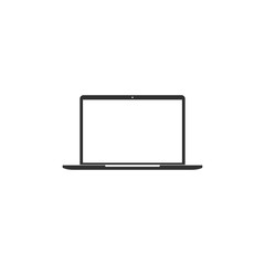 Laptop icon in simple design. Vector illustration