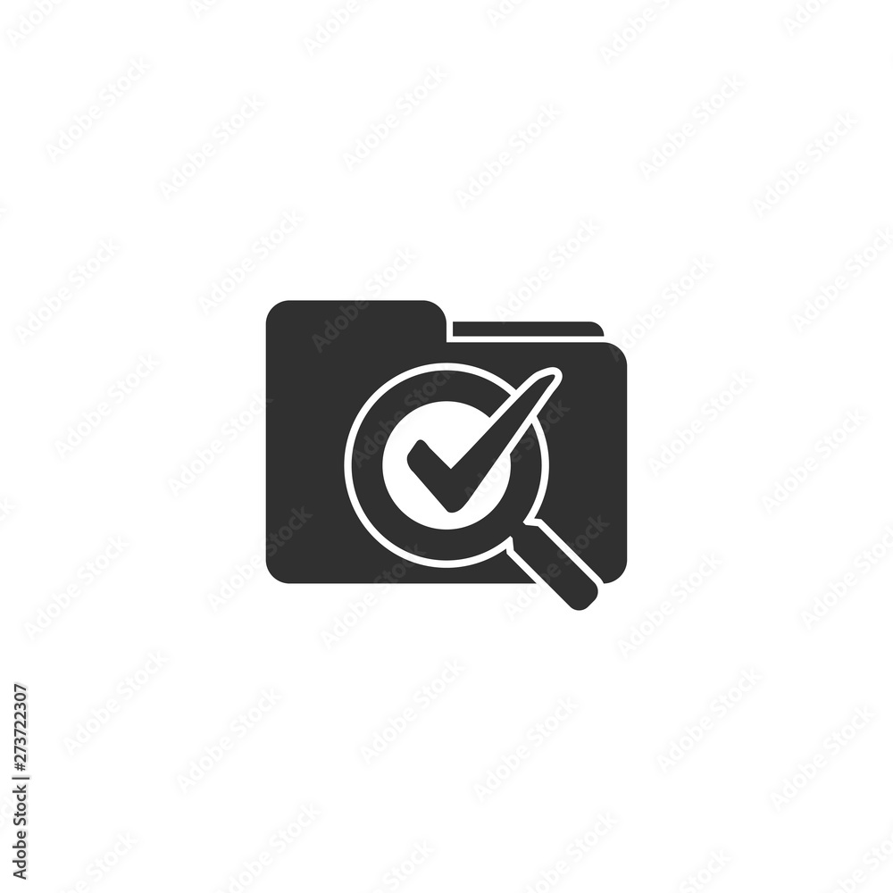 Poster audit icon in simple design. vector illustration