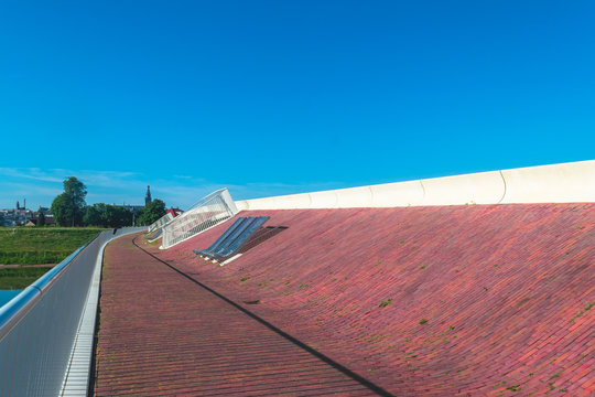 View from the stone-paved Lentse Warande