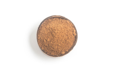 Coconut sugar in a bowl