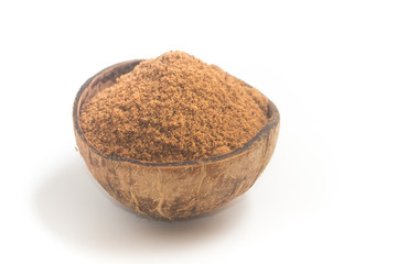 Coconut sugar in a bowl