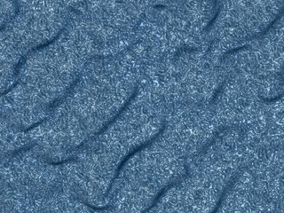 Abstract background flowing ovals of blue color. 3D rendering. 3D illustration.