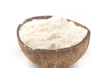 Fototapeta na wymiar Coconut Flour in a bowl