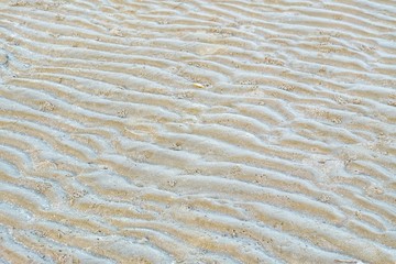 A curved pattern of beautiful sand beach for background backdrop 