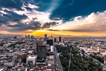Sonnenuntergang Mexiko City