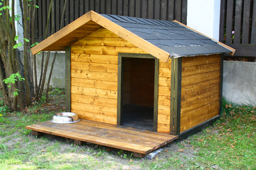 Dog hut in the garden - Powered by Adobe