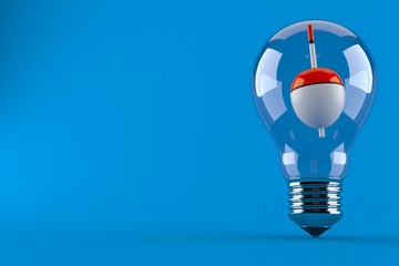 Fishing float inside light bulb © Talaj