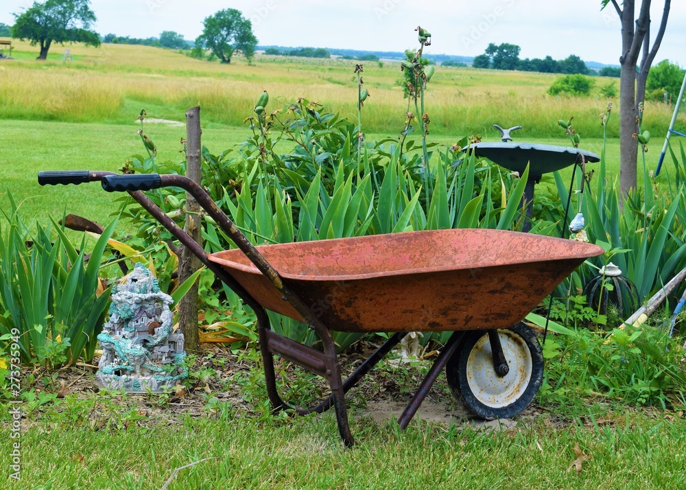 Canvas Prints Wheelbarrow