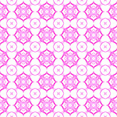 Pink geometric seamless pattern. Hand drawn waterc