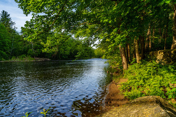 A part of the Neversink River near Guymard Turnpike, tributary of the Delaware River Unique Area in the Catskills, NY.