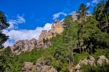 Landscape of El Parrizal in Beceite village