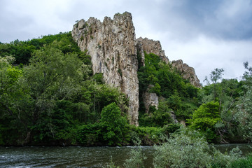 Fototapeta na wymiar Ritlite rocks monument above Iskar river