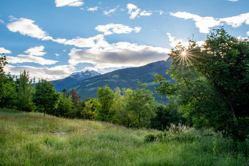 Obraz premium Frühlingsmorgen Südtirol