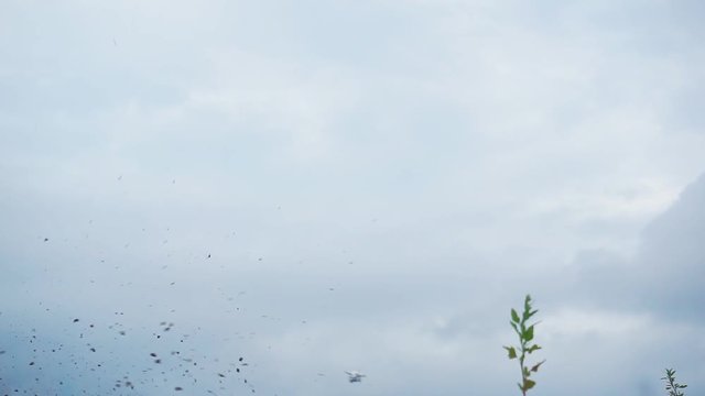 Motorcyclists overcome jumps. Jumping on a motorcycle. Motorcycle racing.1920X1080 Full Hd.