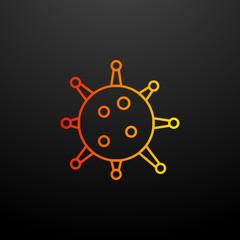 virus nolan icon. Elements of bacteria set. Simple icon for websites, web design, mobile app, info graphics