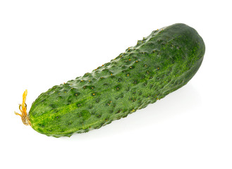 fresh cucumbers isolated on white background