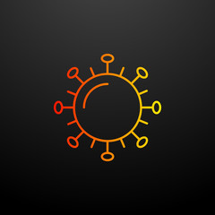 microbe nolan icon. Elements of bacteria set. Simple icon for websites, web design, mobile app, info graphics