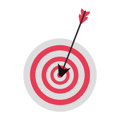 Target dartboard business symbol isolated