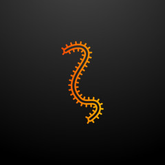 microbe nolan icon. Elements of bacteria set. Simple icon for websites, web design, mobile app, info graphics