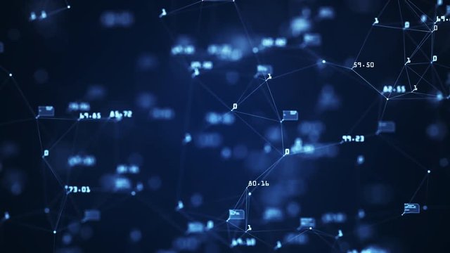 Growing global network and data connections.An abstract background of internet communication in virtual space.Perfect to use as a technology or futuristic background.
