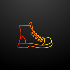 boot nolan icon. Elements of camping set. Simple icon for websites, web design, mobile app, info graphics