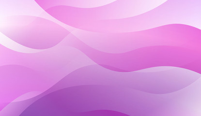 Abstract Shiny Waves. For Cover Page, Landing Page, Banner. Vector Illustration with Color Gradient.