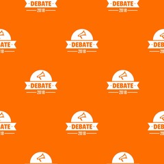 Debate pattern vector orange for any web design best