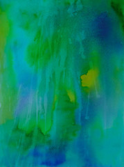 Abstract colored watercolor background. Color gradients.