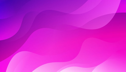 Futuristic Blue Purple Color Design Geometric Wave Shape. For Elegant Pattern Cover Book. Vector Illustration with Color Gradient.