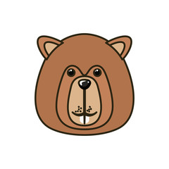 Beaver forest animal of canada design