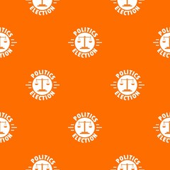 Politics election pattern vector orange for any web design best
