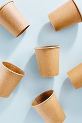 Zero waste concept with paper cups