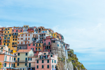 Fototapeta na wymiar View of Manarola in the UNESCO World Heritage Site Cinque Terre, Liguria, Italy