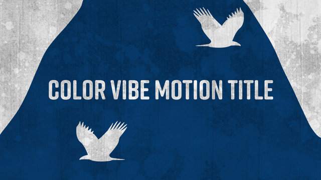 Color Vibe Motion Title