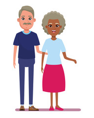 elderly people avatar cartoon character