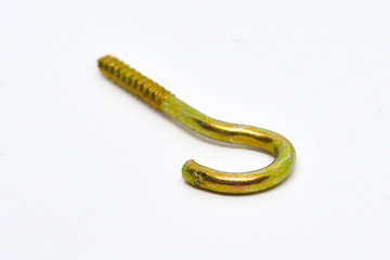 Brass Plated Golden Screw Hook