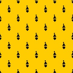 Santa hat, mustache and beard in simple style on a white background vector illustration