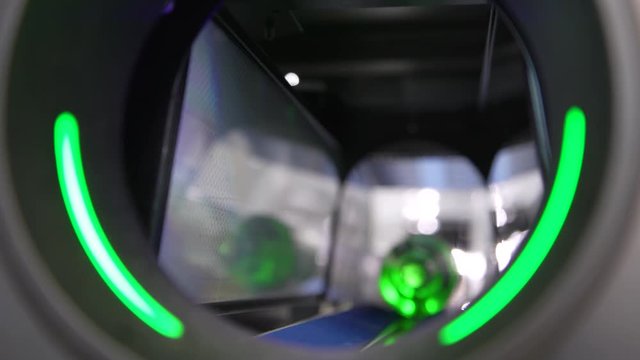 Reverse vending machine, PET crusher 