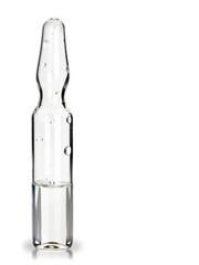 Ampoule with medicine close up