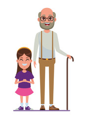 Fototapeta premium family avatar cartoon character portrait