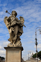 Fototapeta na wymiar Angel back in Rome