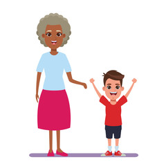 family avatar cartoon character portrait