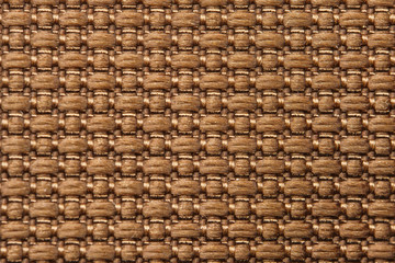 Brown Nylon Fabric Texture Background. Thick Fabric for Backpacks and Sports Equipment
