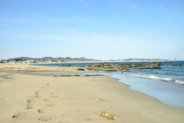 三浦海岸　三浦市南下浦町上宮田の風景　日本