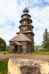 Fototapeta premium Old wooden church in the city of Torzhok Tver region Russia