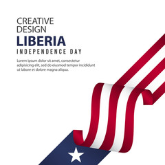 Liberia Independent Day Poster Creative Design Illustration Vector Template