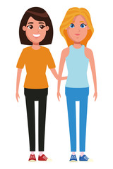 women avatar cartoon character portrait