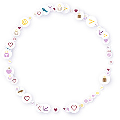 Social media marketing, Communication concept.