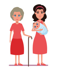 family avatar cartoon character portrait