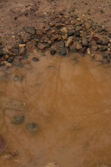 abstract brown mud puddle background